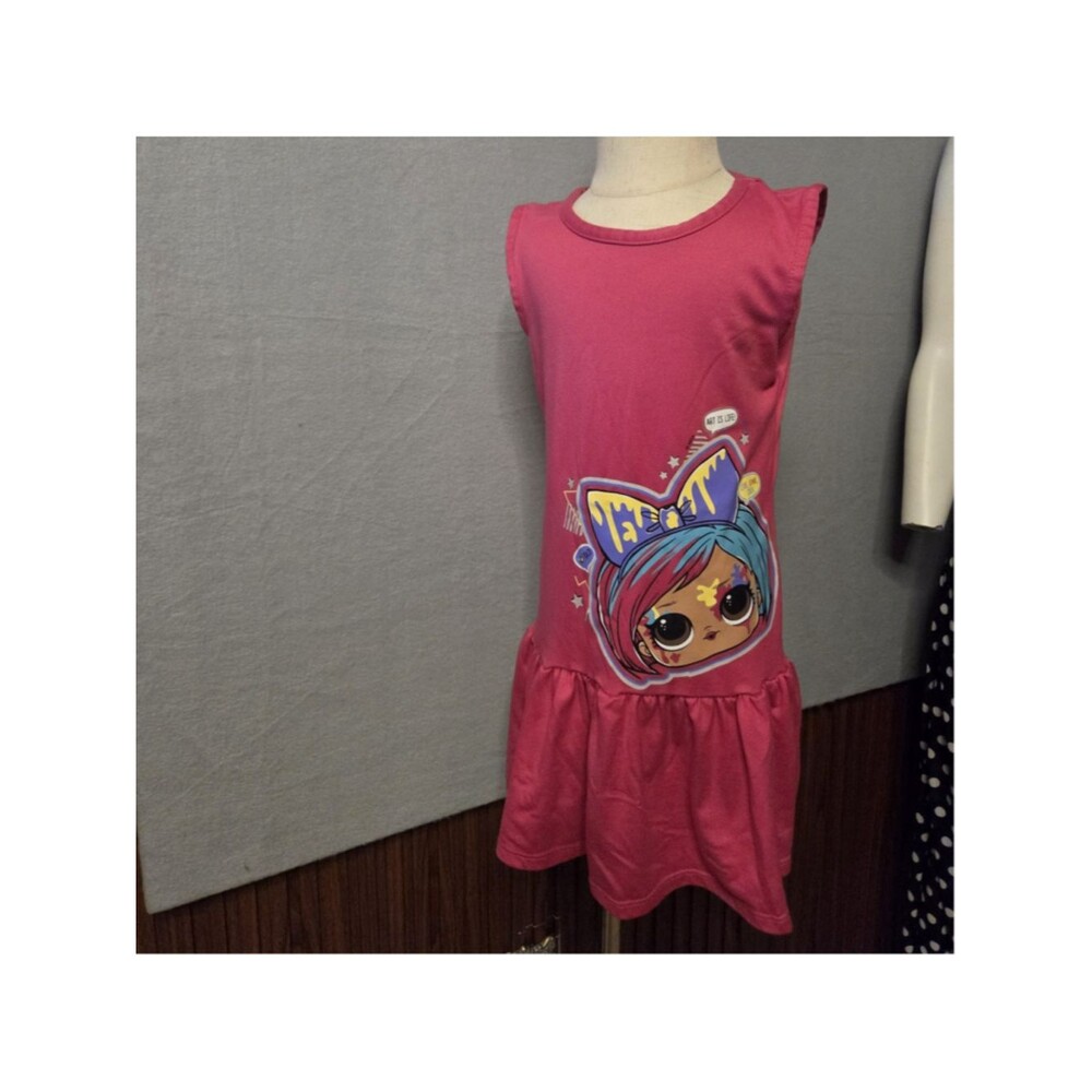 Girls L.O.L. Surprise! Casual Dress Size 4 Pink Blue